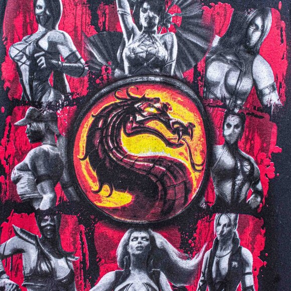 Mortal Kombat Video Game T-Shirt Female Characters XL Y2K Streetwear - Picture 5 of 6